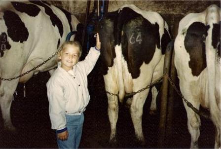 Kate at the farm